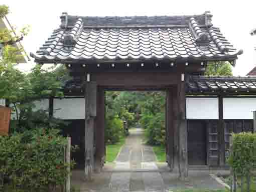 Choshoji Temple with green woods