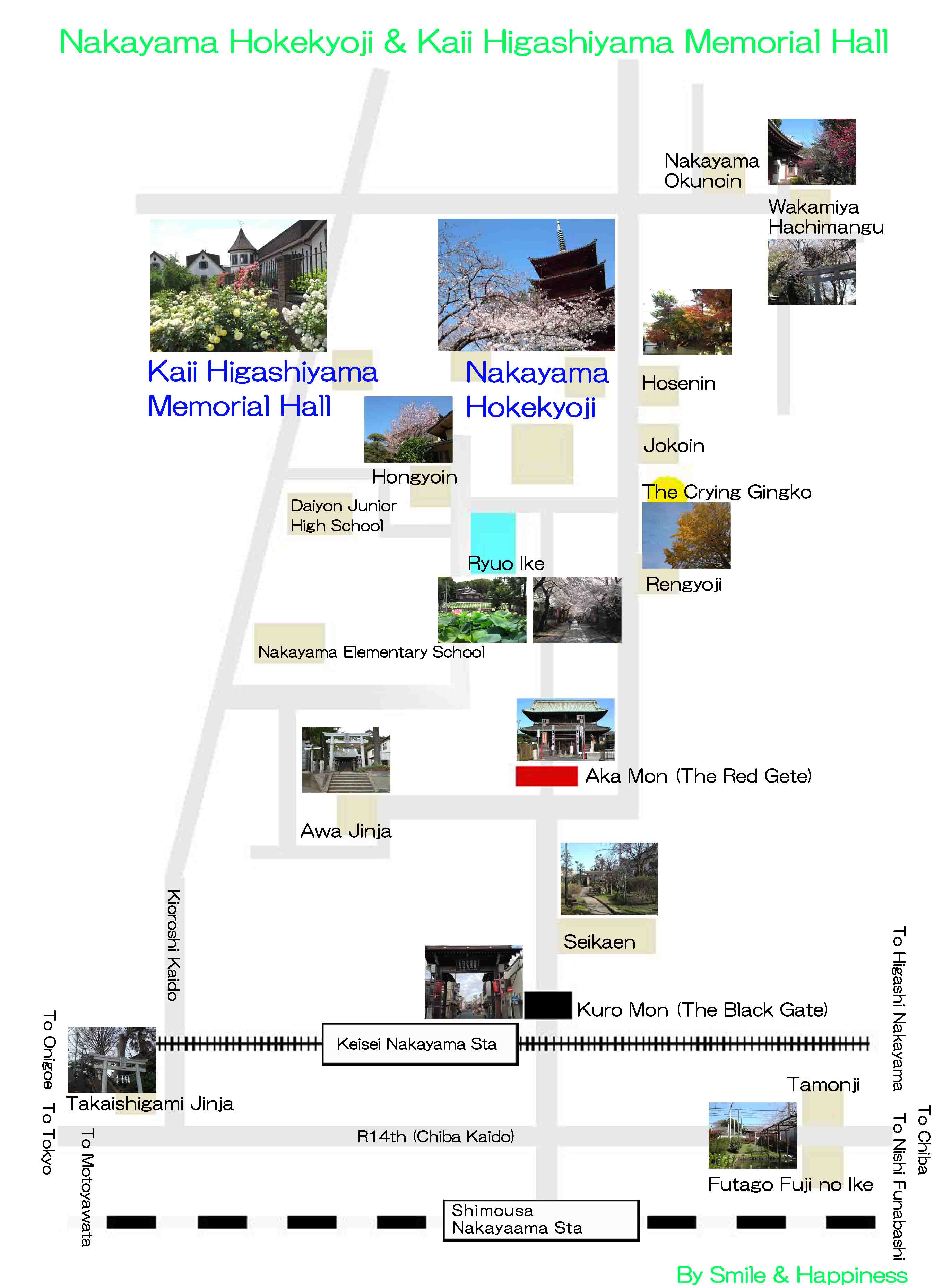 the map near Hongyoin Temple