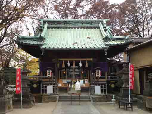 the main hall of Seiryu Jinja in Urayasu