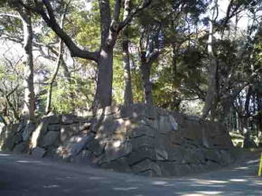 stone walls of Konodaijo Castle