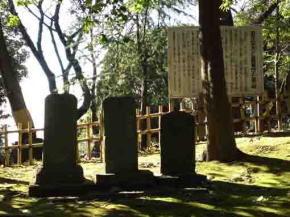 the monuments for Satomi's samurais