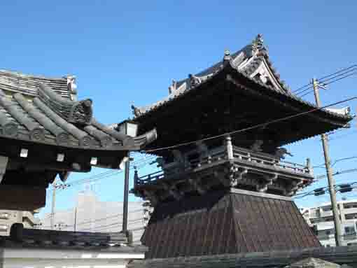 the bell tower in Shokakuji in Edogawaku